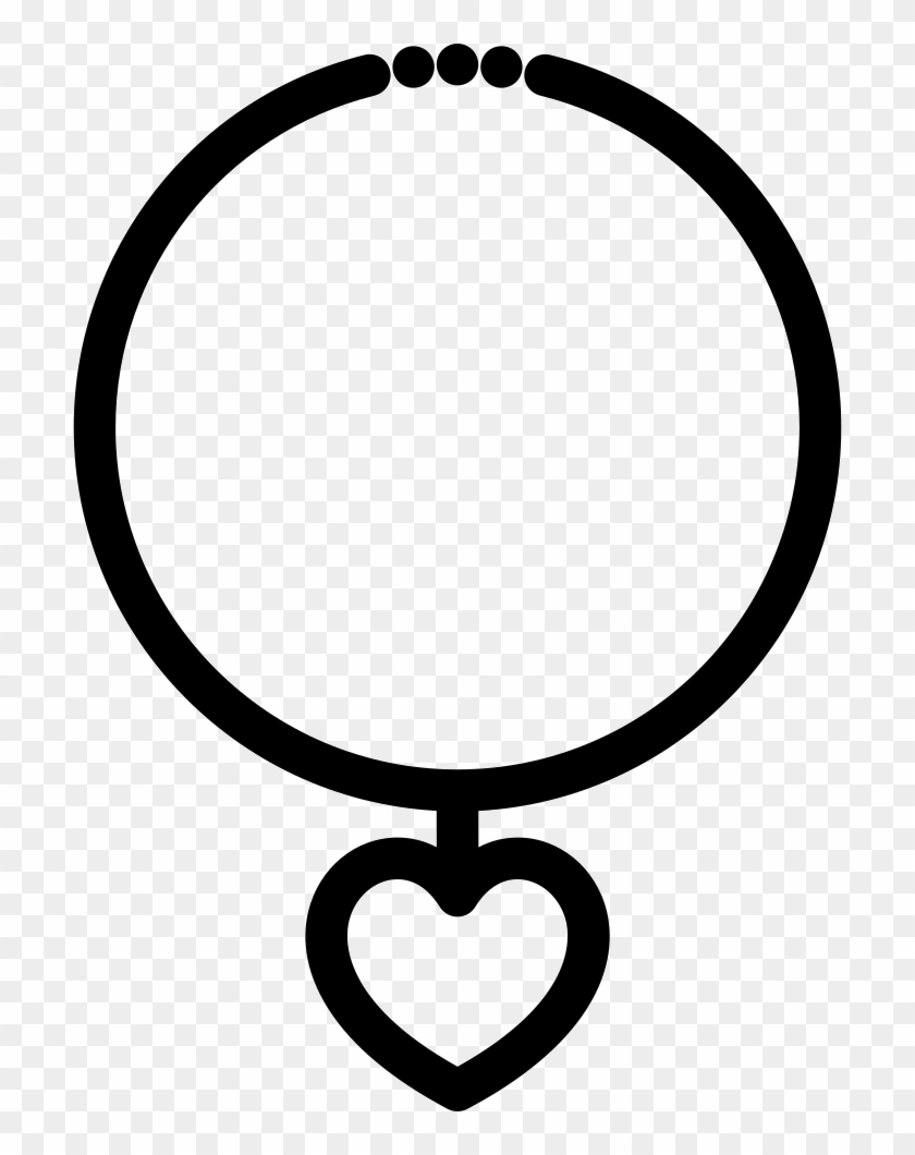 Heart Shaped Necklace Comments - Circle Clipart
