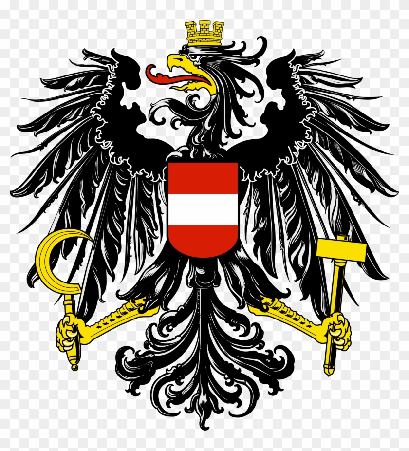 Austrian Coat Of Arms - Brasao De Armas Da Austria Clipart #4101639