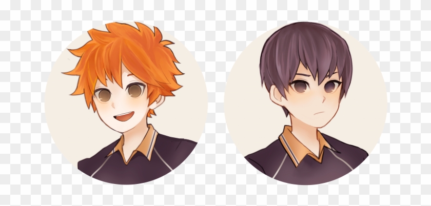 Наклейка Shouyou Hinata X Tobio Kageyama » Haikyuu - Cartoon Clipart #4101723