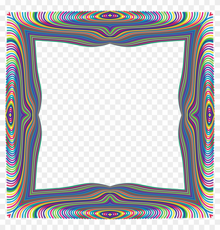 This Free Icons Png Design Of Prismatic Waves Frame - Circle Clipart #4102069