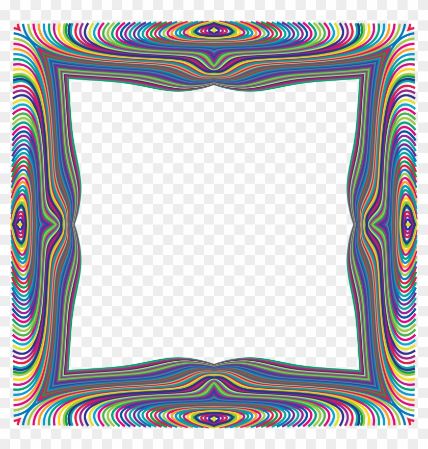 This Free Icons Png Design Of Prismatic Waves Frame - Circle Clipart