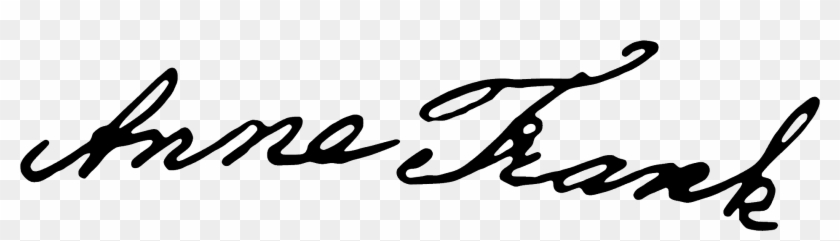 Anne Frank Signature Clipart