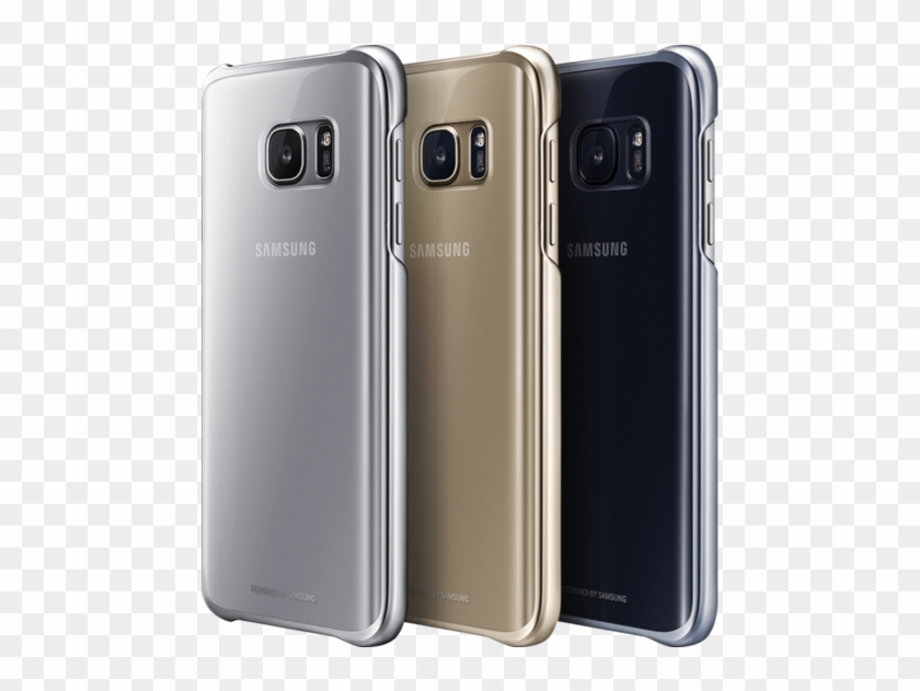 Samsung Galaxy S7 Edge Clear Back Case, Black - Clear Cover S7 Edge Clipart