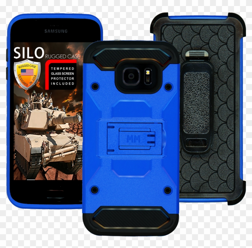 Samsung Galaxy S7 Edge Mm Silo Rugged Case Sea Blue - Smartphone Clipart #4103295