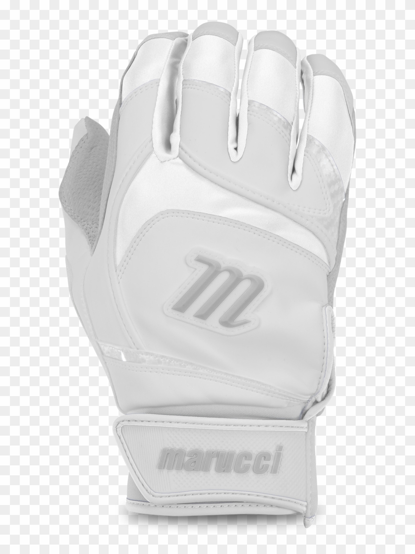 Signature Batting Gloves - All White Marucci Gloves Clipart #4103341
