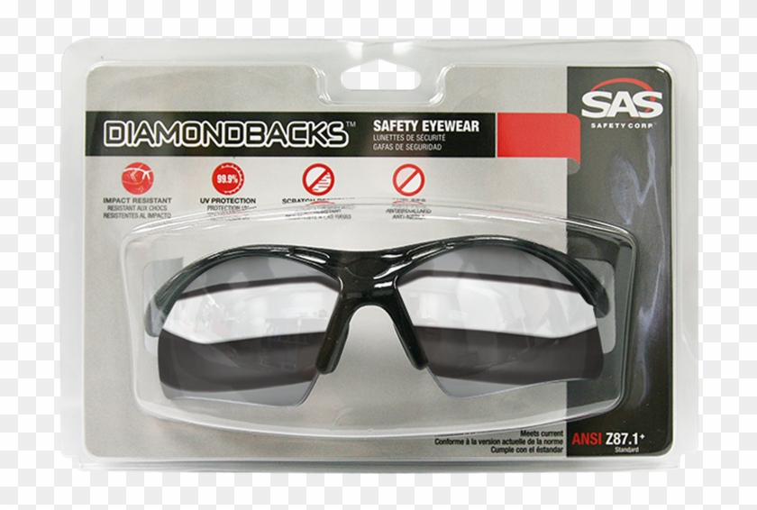 Sas Diamondback Safety Glasses - Goggles Clipart #4103393