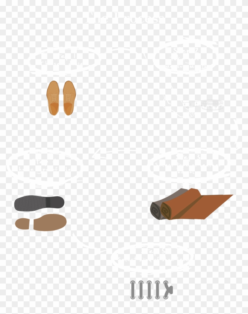 They Say Your Shoes Manifest Your Character - Illustration Clipart