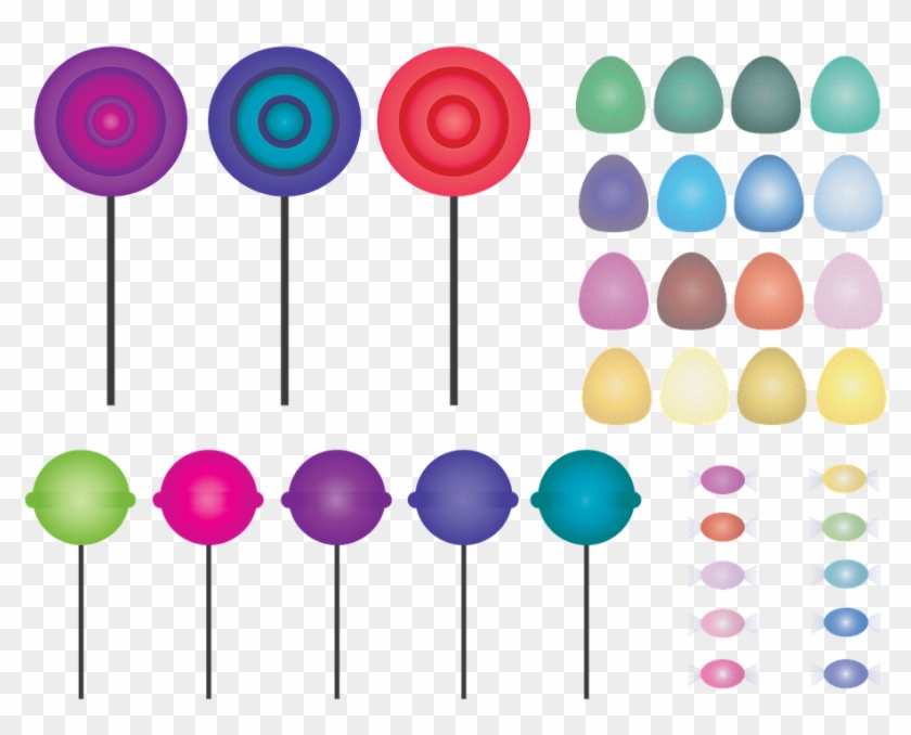 Candy Lollipops Sugar Dessert Food - Lollipop Clipart #4103601