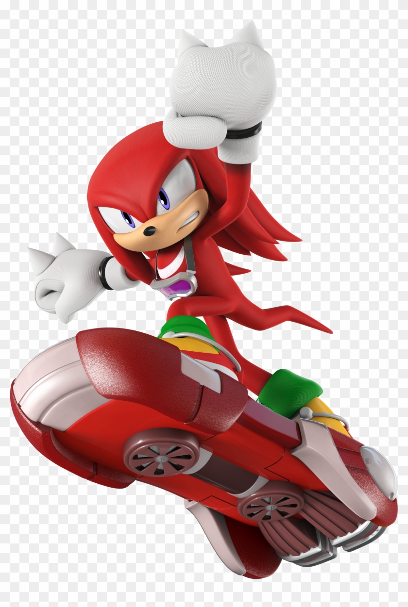 Knuckles Free Riders - Sonic Free Riders Knuckles Clipart #4103730