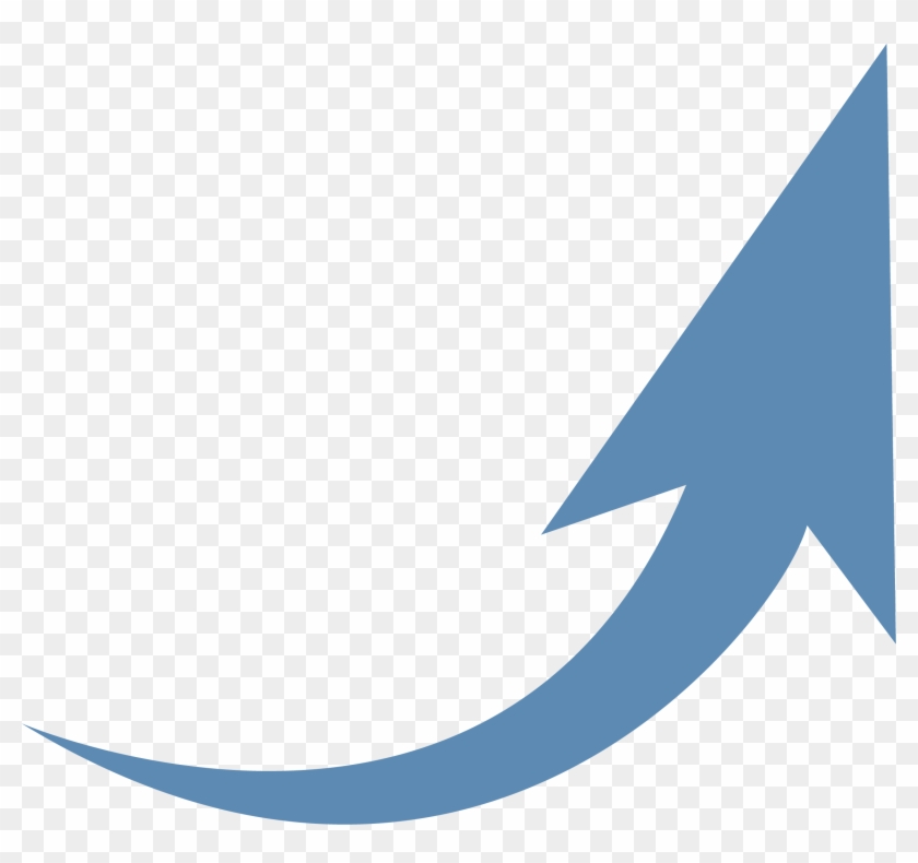 Vector Triangles Curved - Flechas Curvas Azules Png Clipart