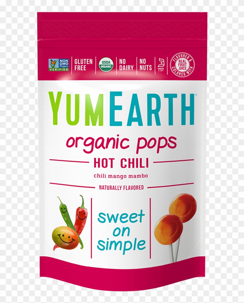 Prod Hot Chili Mango Organic Lollipops Lg@2x - Organic Lollipops Clipart #4104111