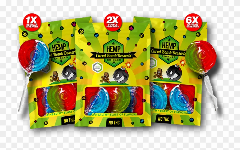 Hemp Bomb Lollipops Clipart