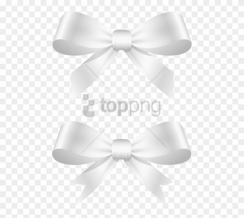 Free Png Ribbon Png Image With Transparent Background - White Bow Png Transparent Clipart #4104531