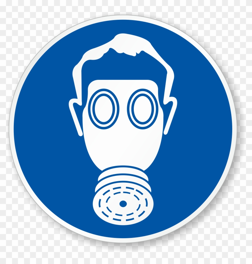 Wear Breathing Apparatus Sign Clipart