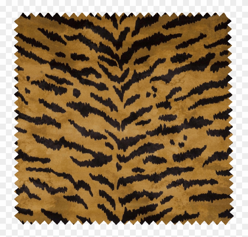 Tigre Velvet Fabric - Africa Moodboard Clipart #4104901
