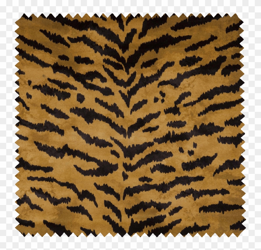 Tigre Velvet Fabric - Africa Moodboard Clipart