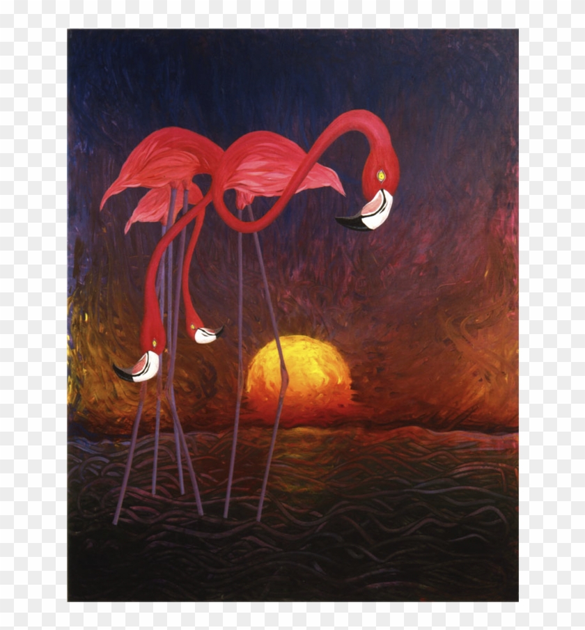 Painting By Stephen Kline - Flamingo Painting Clipart #4105100