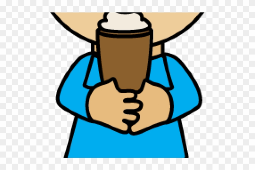 Milkshake Clipart Drinking - Drink A Milkshake Cartoon - Png Download