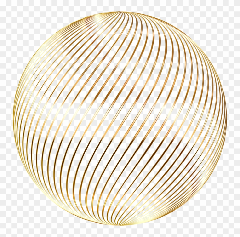 Line Gold 309767 Remix Sphere - Circle Clipart #4105301