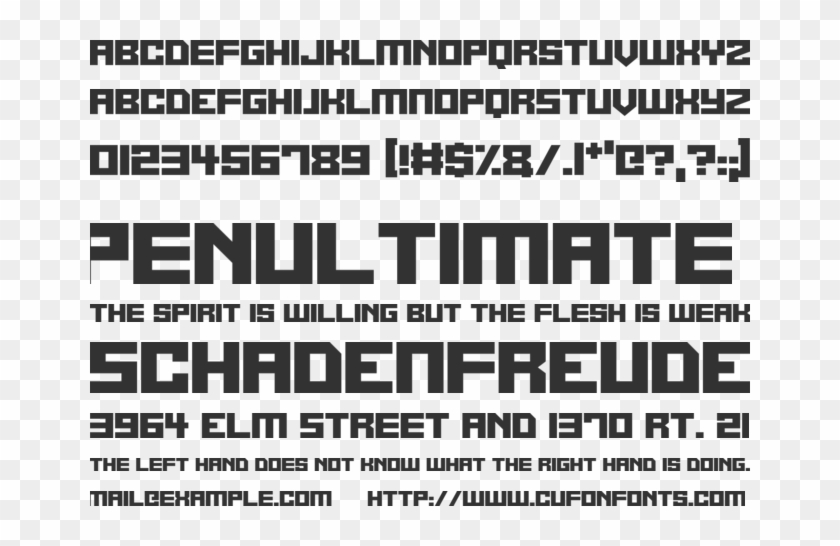 Alien Cyborg Font Preview - Harabara Font Clipart