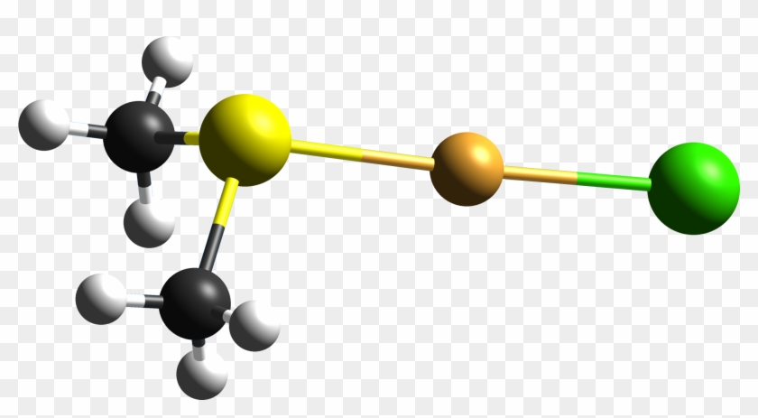 Chloro Gold(i) From Xtal 1988 Cm 3d Shiny Balls - Ball And Stick Model Of Gold Clipart