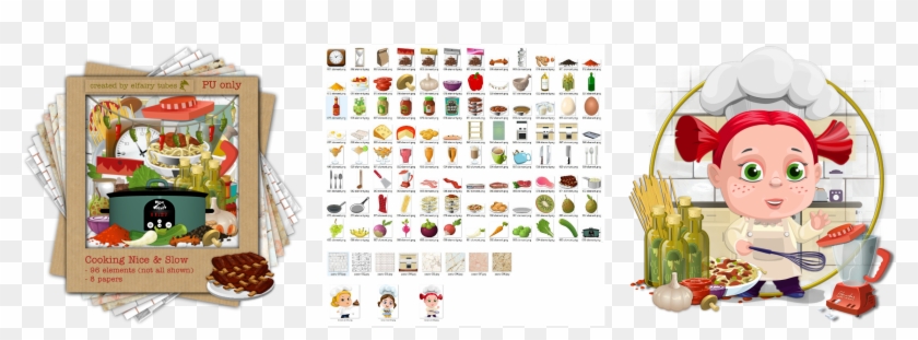 Cooking Nice & Slow - Cartoon Clipart