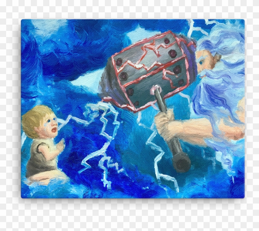 Whim Of God In Canvas - Painting Clipart