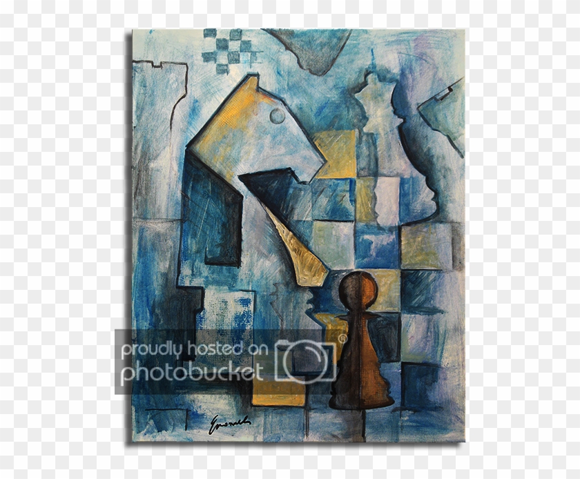 Cubist Painting - Cubism Chess Art Clipart #4106268