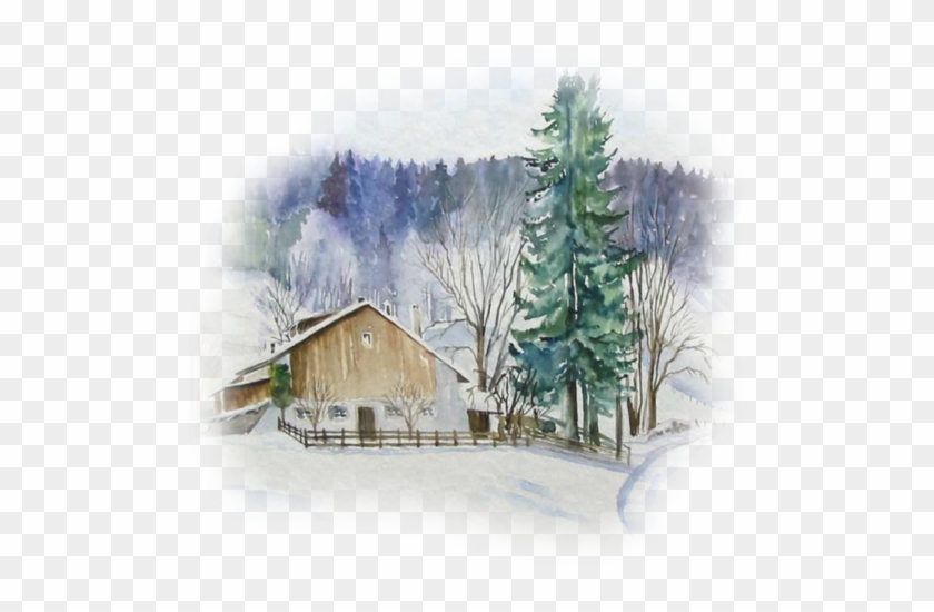 Maison En Hiver - Snow Clipart