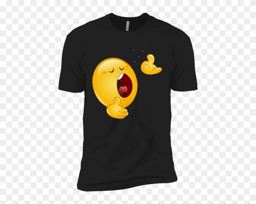 Singing Emoji Chorus Glee Club Music Notes Choir Shirt - T-shirt Clipart