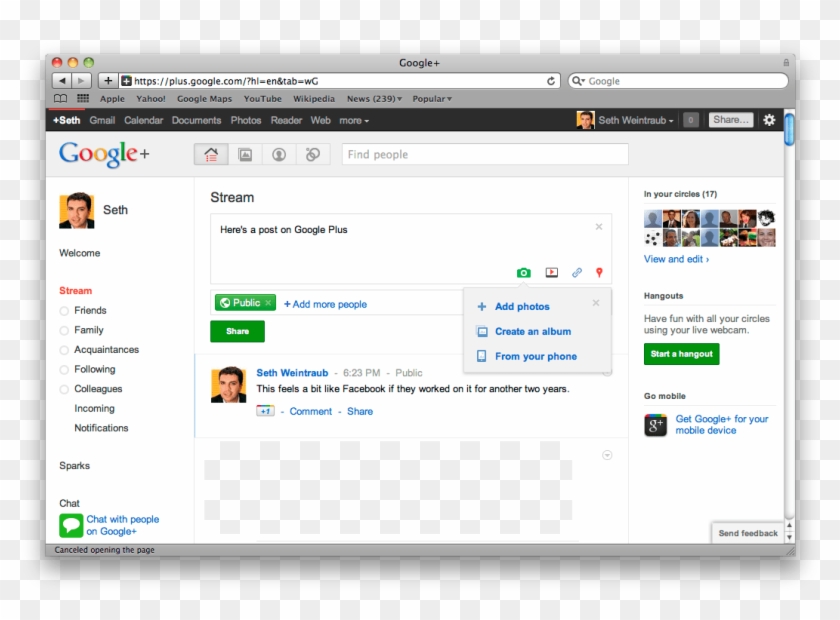 Google Designed By Original Macintosh Designer Andy - Google Plus Clipart