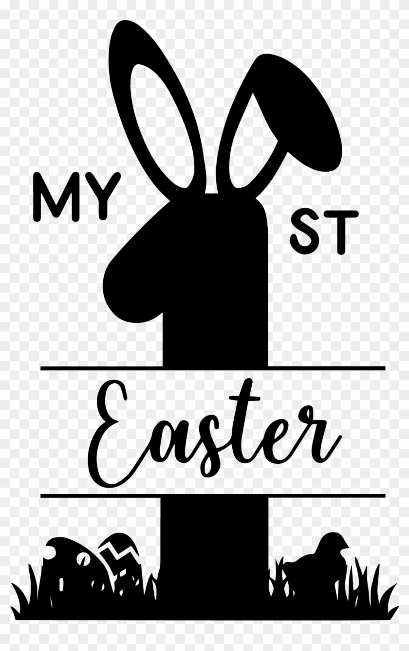1st Easter Banner - Illustration Clipart