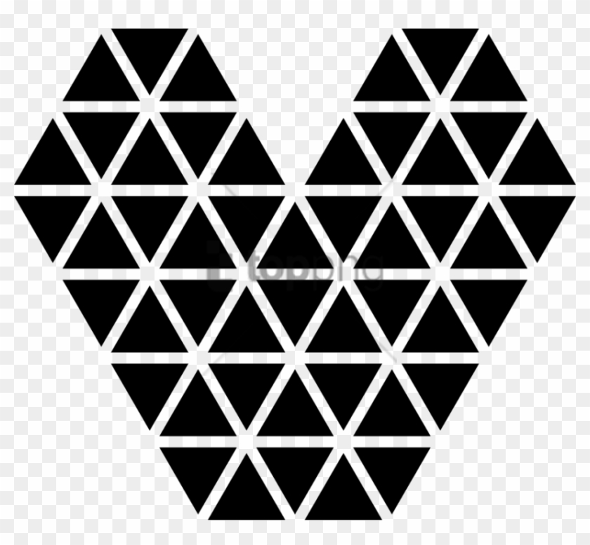Free Png Heart Made Out Of Shapes Png Image With Transparent - Triangle Wings Clipart
