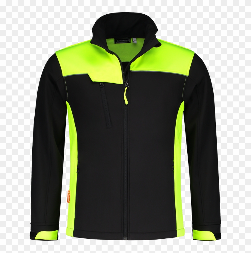 Softshell Jacket Summer Black / Fluor 2555 5xl - Polar Fleece Clipart