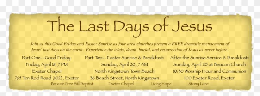 1052 × 341 In Easter Banner - Calligraphy Clipart #4108313