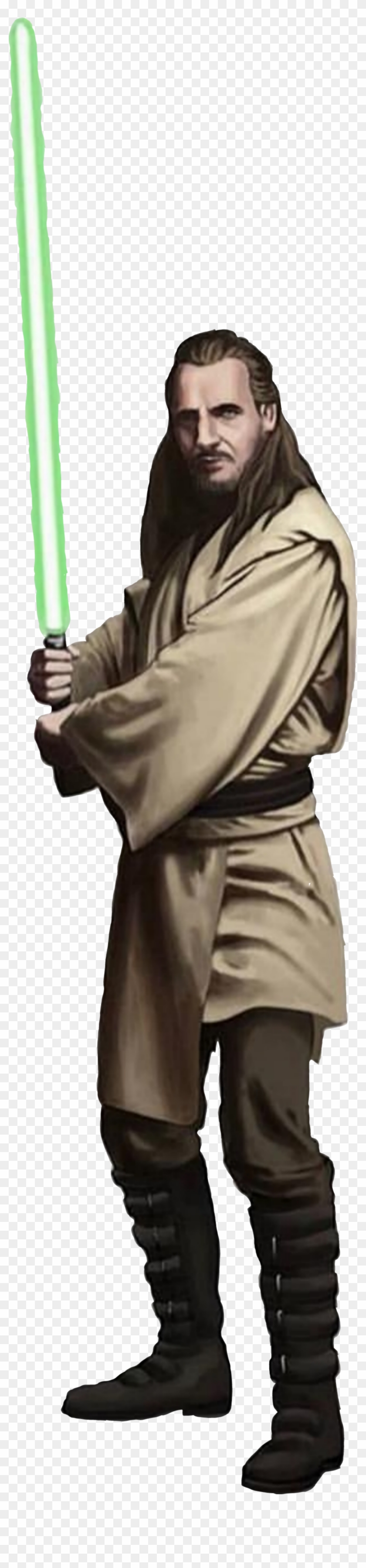 Quigon Starwars Jedi Jediknight Lightsaber - Missile Clipart