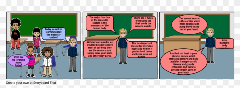 Muscular System - Cartoon Clipart