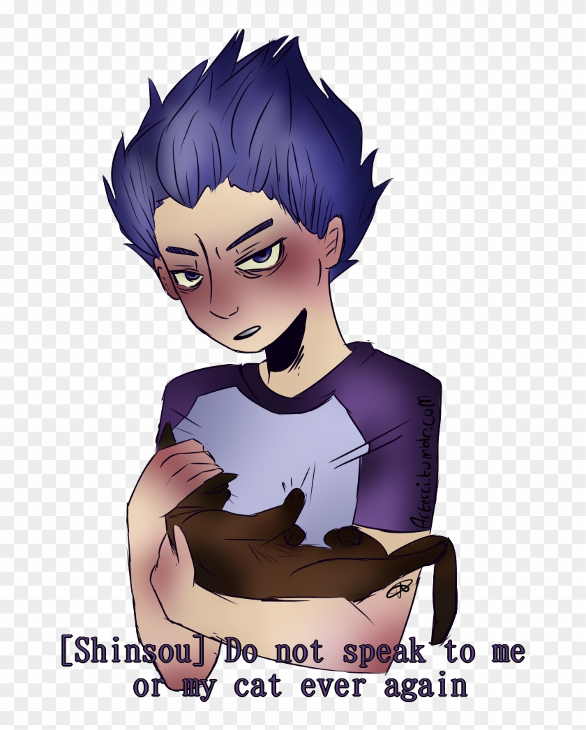 Shinsou Has At Least 3 Cats And U Can't Convince Me - Cartoon Clipart
