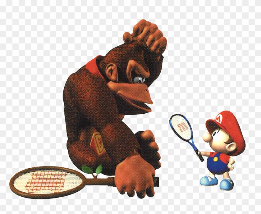 Dkandbabymariotennis - Nintendo Donkey Kong Series Clipart #4109453