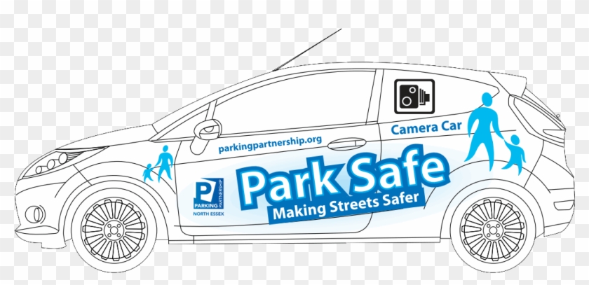 The Park Safe Car Branding - City Car Clipart