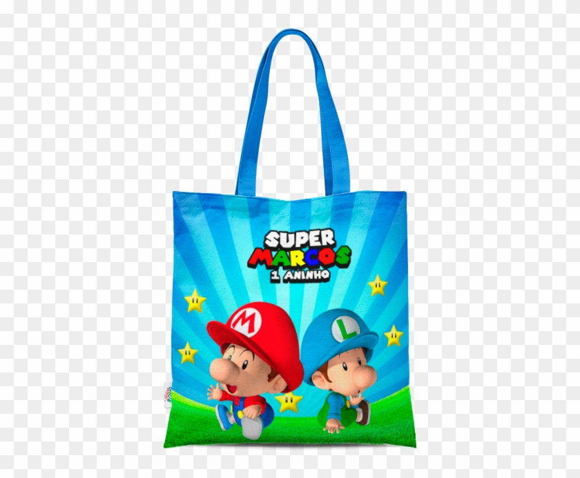Sacola Super Mario Baby Mario E Luigi - Tote Bag Clipart