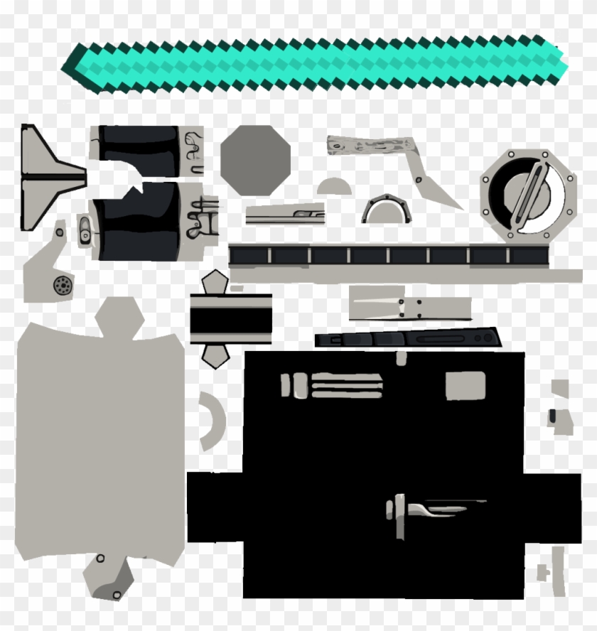 Project Minecraft Swords [%100] - Attack On Titan Skin Red Clipart