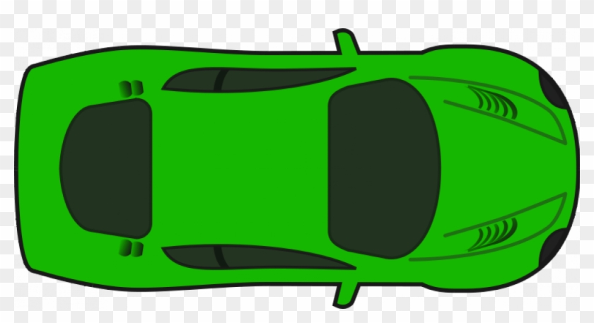 Simplegreencartopview - Top Down View Car Clipart