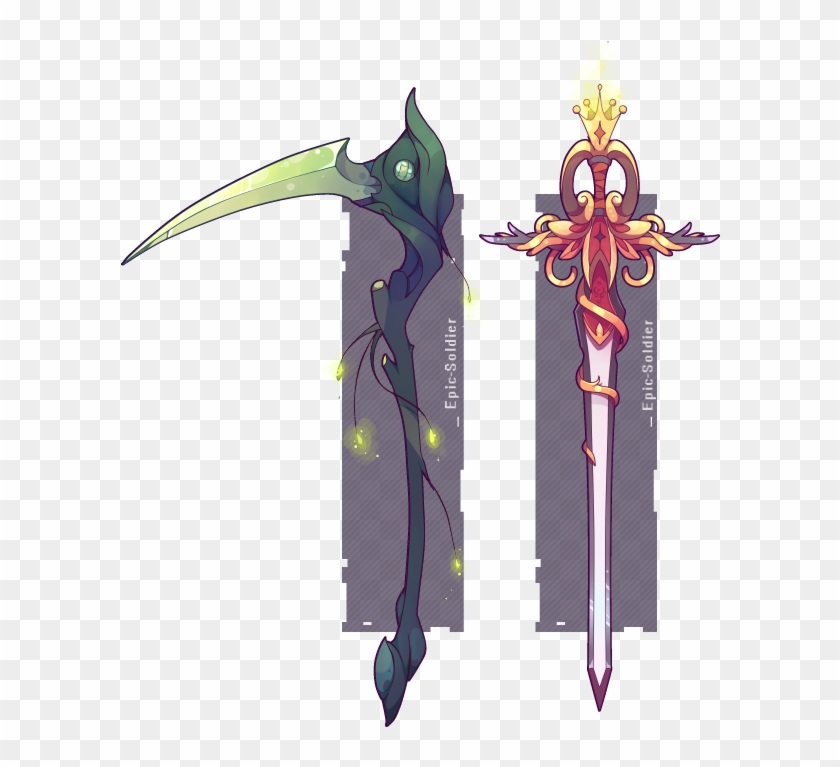 Swords Drawing Sci Fi Clipart #4109820