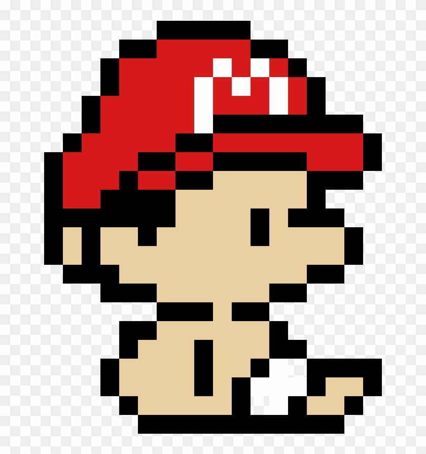 Baby Mario - Baby Mario Perler Beads Clipart