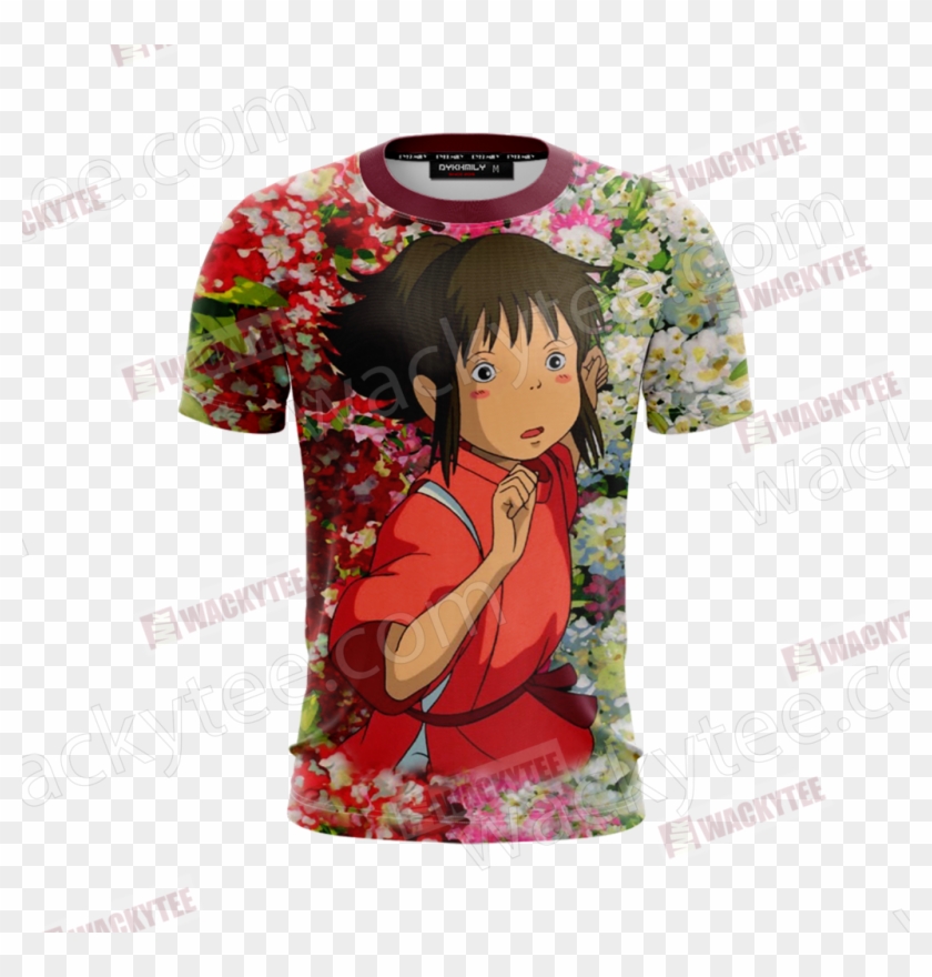 Spirited Away Ogino Chihiro And Haku 3d T Shirt Fullprinted - Spirited Away Clipart #4109922