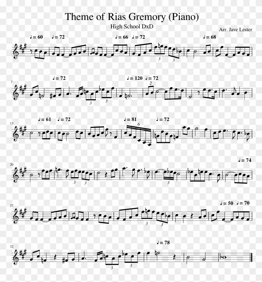 Theme Of Rias Gremory-trumpet - Sentimental Mood Alto Sax Clipart #4109990