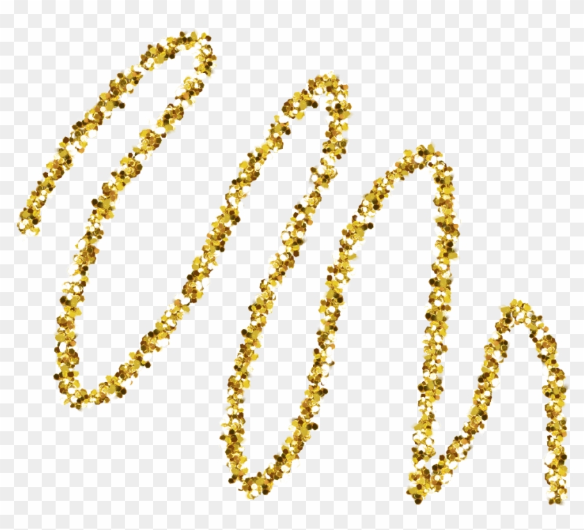 #gold #swirl #sparkle #shiny #squiggle - Chain Clipart #4110507