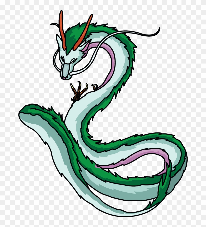 How To Draw Spirited Away Haku, Anime, Easy Step By - Easy Anime Dragon Drawing Clipart