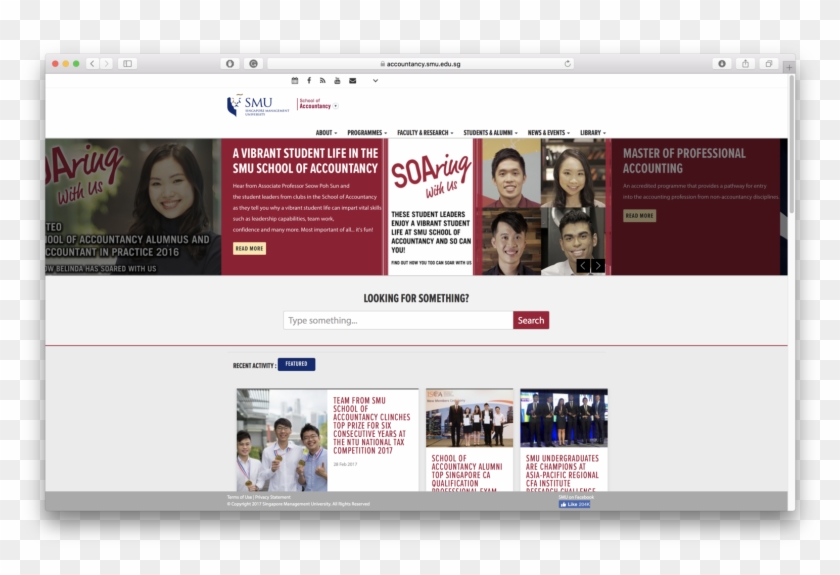 Current Smu Accountancy's Homepage Main Banner - Website Clipart